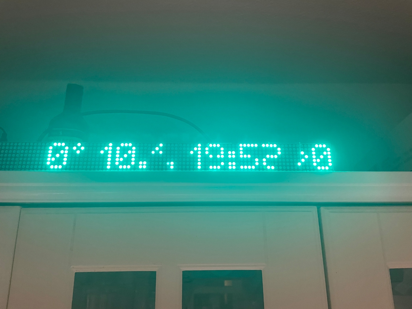 Cyan LED Matrix Installation